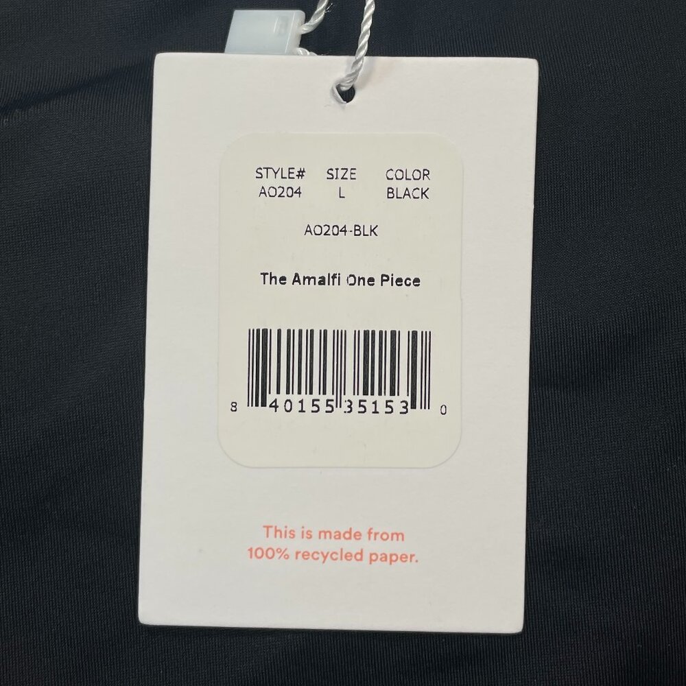 NWT Andie Swim The Amalfi One Piece Swimsuit Womens L Black - Picture 8 of 11